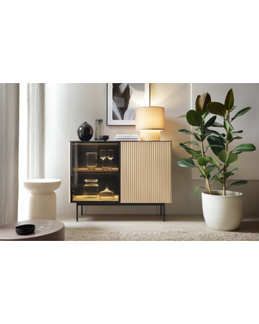 Commode ORTA K107 – Cachemire ou Chêne Vicenza avec éclairage LED
