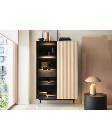 Vitrine ORTA WTSZ107 – Élégance contemporaine avec éclairage LED