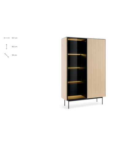 Vetrina ORTA WTSZ107 – Eleganza contemporanea con illuminazione LED