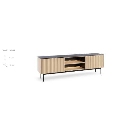 Mueble TV ORTA RTV180 – Diseño moderno con iluminación LED