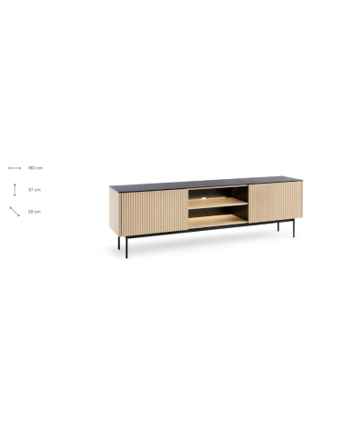 Mueble TV ORTA RTV180 – Diseño moderno con iluminación LED