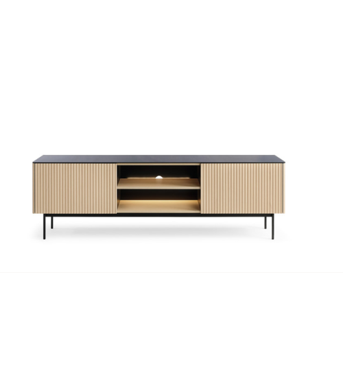Meuble TV ORTA RTV180 – Élégance moderne avec éclairage LED