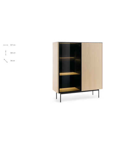 Vitrine ORTA WT107 – Design contemporâneo com iluminação LED