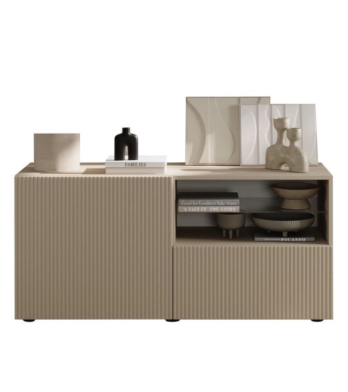 Ensemble Rio cashmere - meuble TV & buffet & vitrine