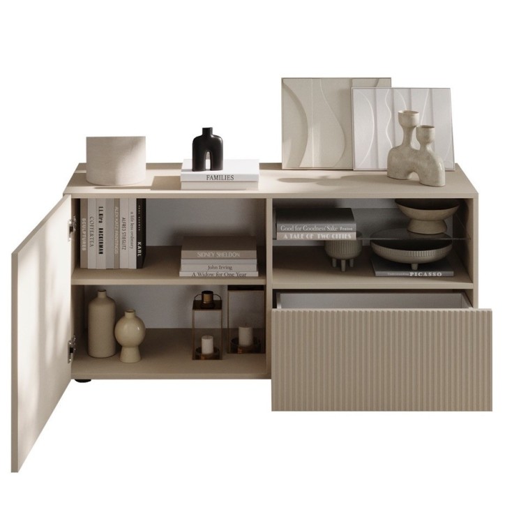 Ensemble Rio cashmere - meuble TV & buffet & vitrine