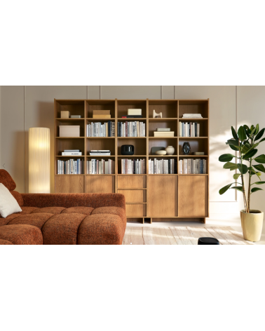Bibliothèque YASUMI couleur Chêne Carmel