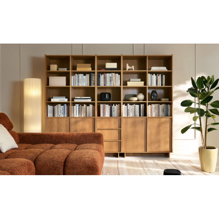 Bibliothèque YASUMI couleur Chêne Carmel