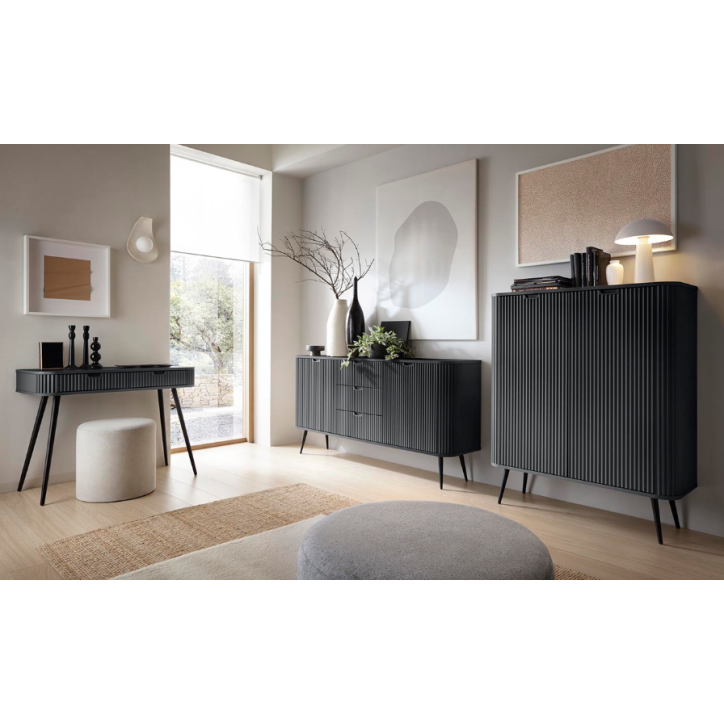 Ensemble meuble TV  ZOVA Couleur Noir