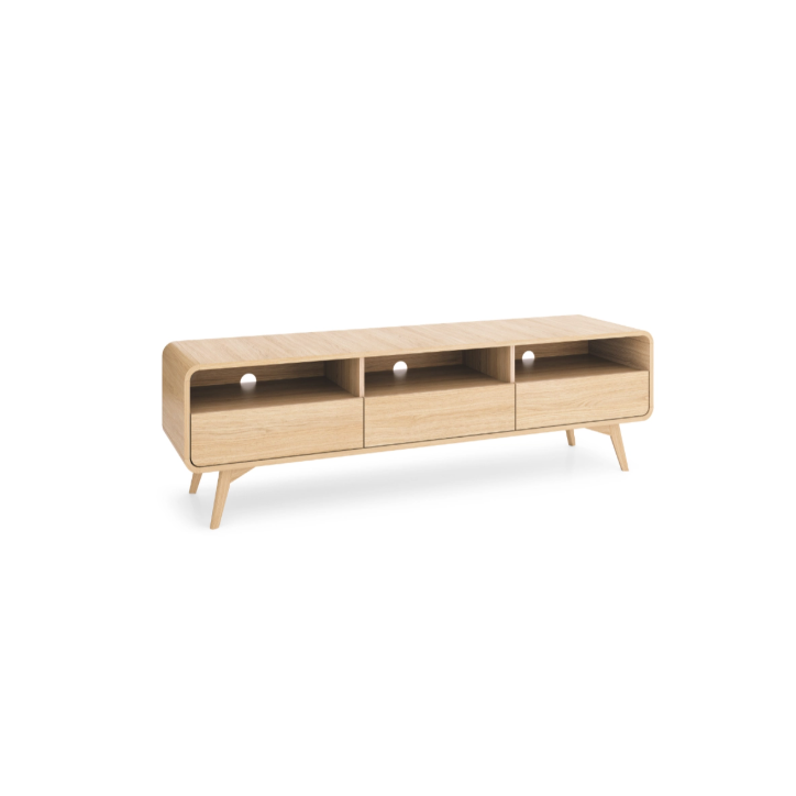Conjunto de muebles para TV HELION – Color Roble Vicenza