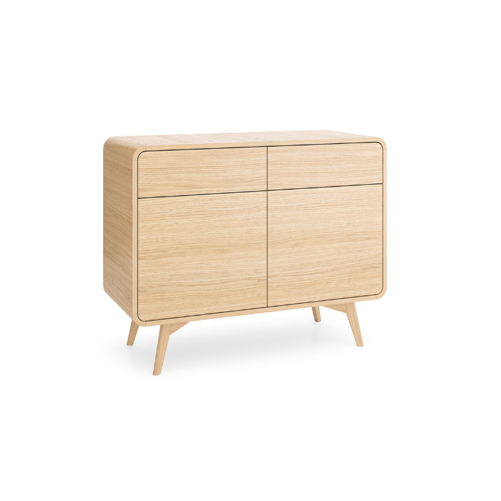Conjunto de móveis para TV HELION – Cor Carvalho Vicenza