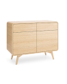 Conjunto de móveis para TV HELION – Cor Carvalho Vicenza
