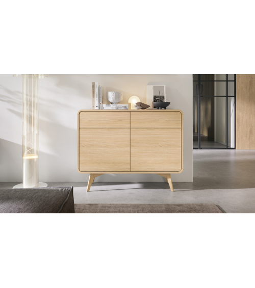 Ensemble meuble TV HELION Chêne Vicenza