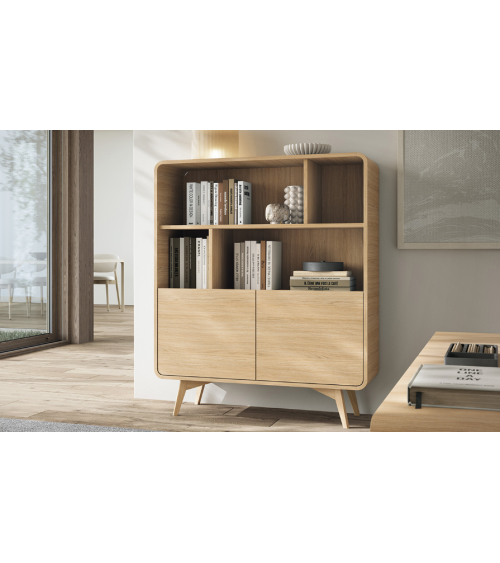 Conjunto de muebles para TV HELION – Color Roble Vicenza