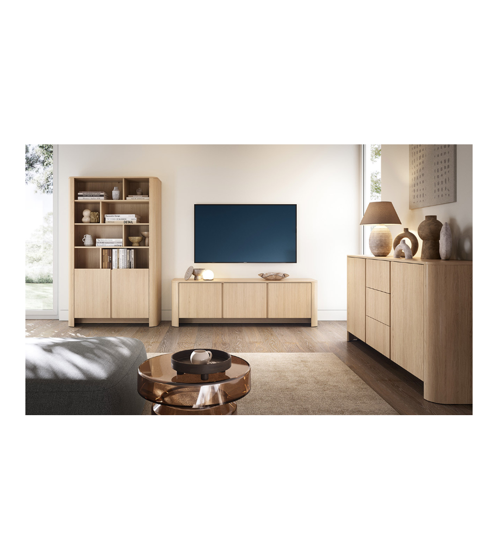 Ensemble meuble TV BARI Couleur Chêne Vicenza