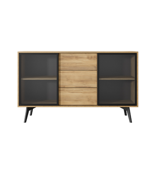 Conjunto de muebles para TV SLIDE – Color Roble Barroco Dorado