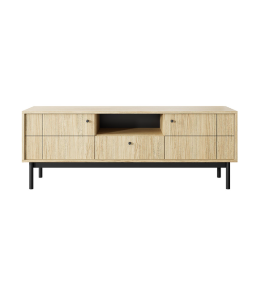 Ensemble meuble TV JAPANDI Couleur Chêne Linea
