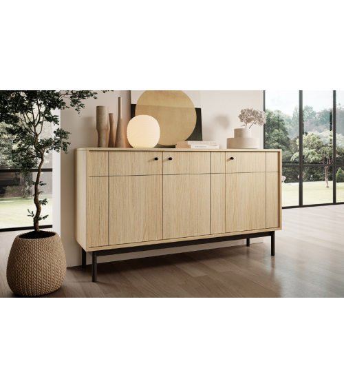 Set mobile TV JAPANDI – Colore Rovere Linea