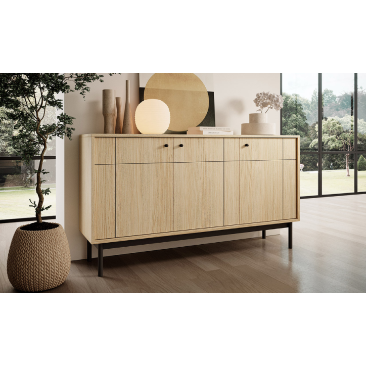 Set mobile TV JAPANDI – Colore Rovere Linea