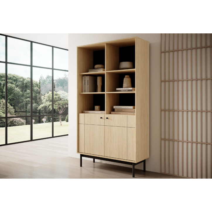 Ensemble meuble TV JAPANDI Chêne Linea