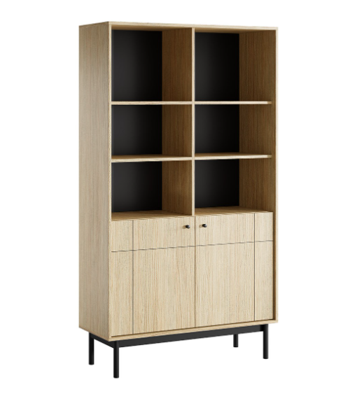 Conjunto de muebles para TV JAPANDI – Color Roble Linea