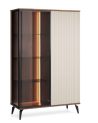 Ensemble meuble TV VICI couleur Cachemire / Noyer Warmia