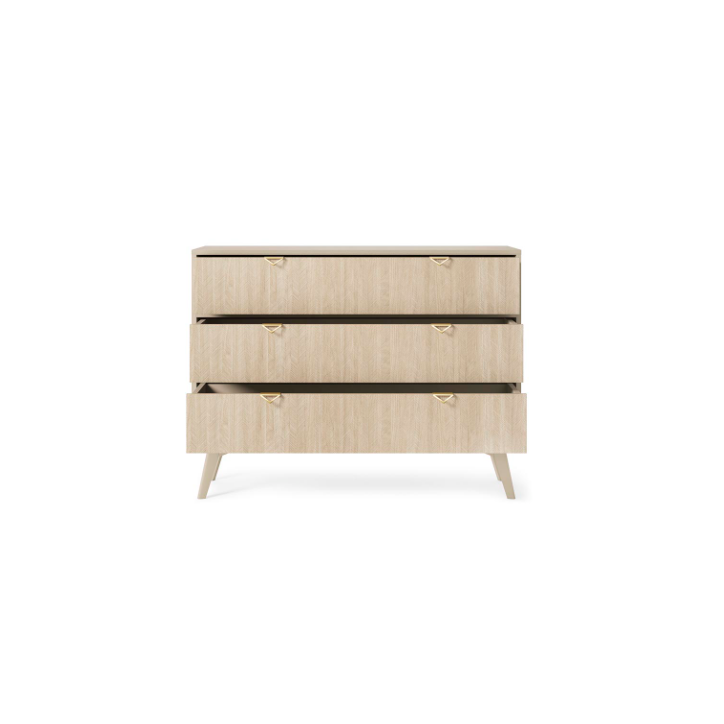 Ensemble meuble TV FOREST couleur Chevrons Scandi / Beige Ensemble meuble TV FOREST couleur Chevrons Scandi / Beige