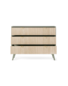 Ensemble meuble TV FOREST couleur Chevrons Scandi / Eucalyptus