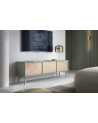 Ensemble meuble TV FOREST couleur Chevrons Scandi / Eucalyptus