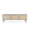 Ensemble meuble TV FOREST couleur Chevrons Scandi / Eucalyptus