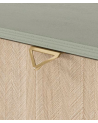 Ensemble meuble TV FOREST couleur Chevrons Scandi / Eucalyptus