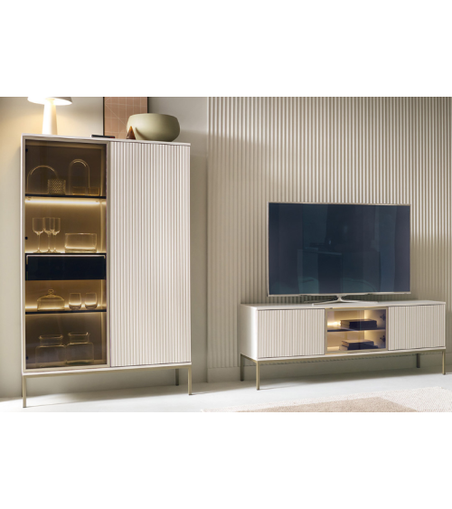 Conjunto de móveis para TV SENTO – Cor Cachemira