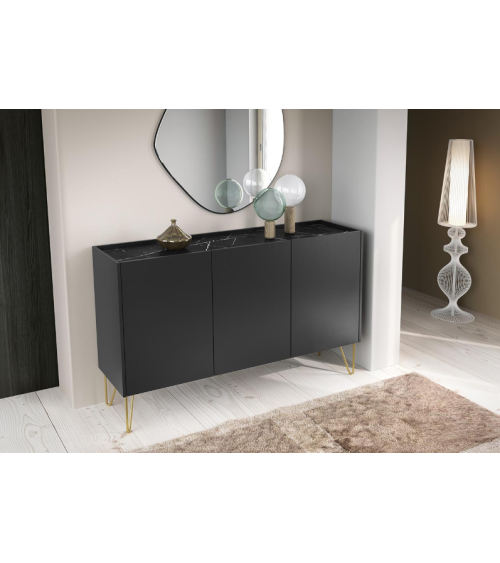 Conjunto de móveis para TV RAVEN – Cor Preto