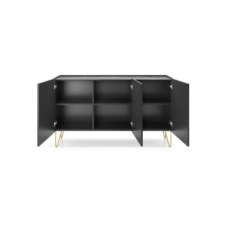 Conjunto de muebles para TV RAVEN – Color Negro