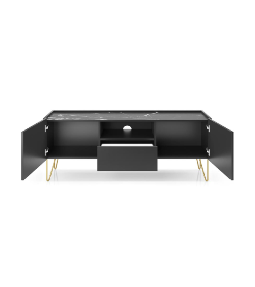 Ensemble meuble TV RAVEN couleur Noir