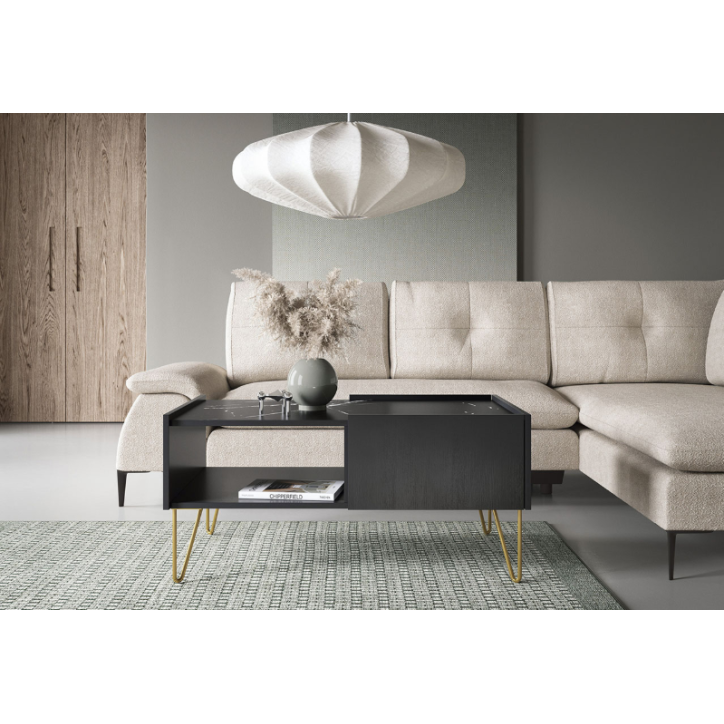 Ensemble meuble TV RAVEN couleur Noir