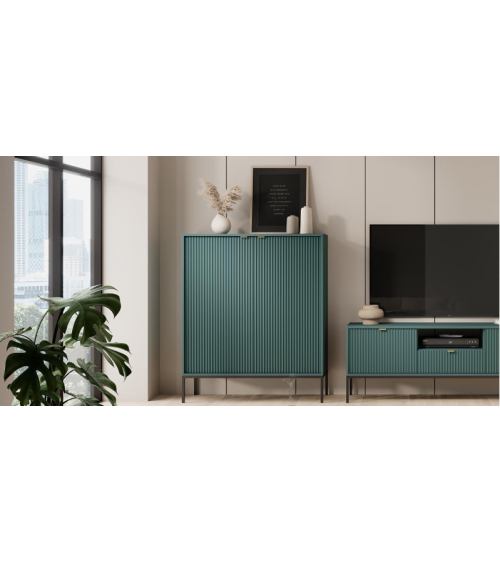 Conjunto de móveis para TV NOVA – Cor Verde