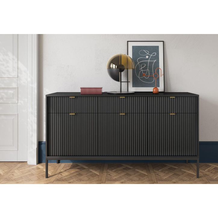 Ensemble meuble TV NOVA couleur Noir Ensemble meuble TV NOVA couleur Noir