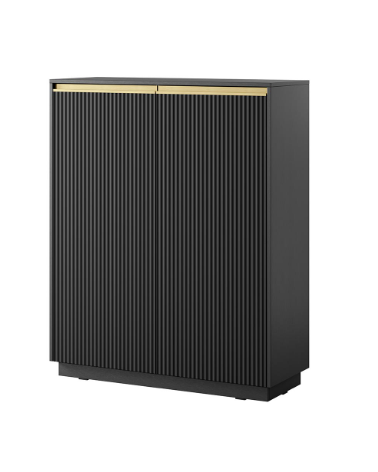 Ensemble meuble TV ROYAL couleur Noir