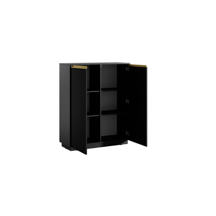 Ensemble meuble TV ROYAL couleur Noir