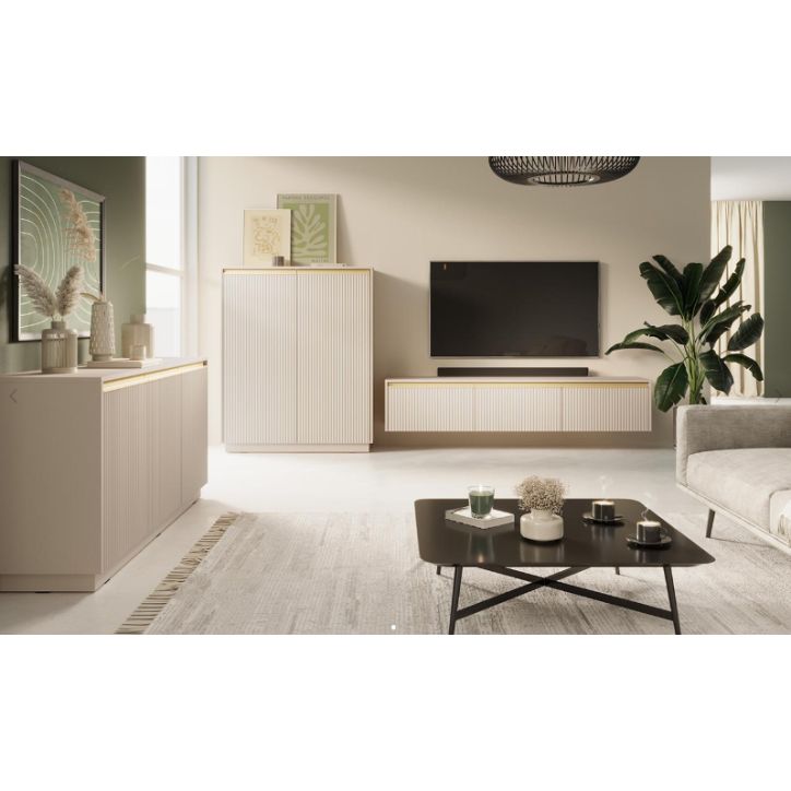 Conjunto de móveis para TV ROYAL – Cor Bege