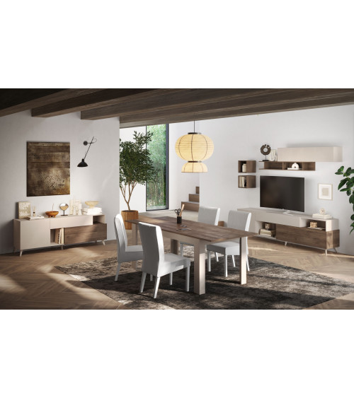 Sala da pranzo Monaco – Colore Cashmere / Noce