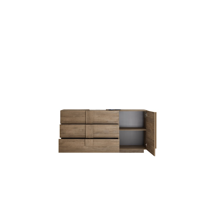 Comedor JUPITER – Color Mercurio, efecto madera natural