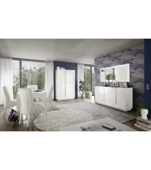 Sala da pranzo JUPITER – Colore Bianco lucido