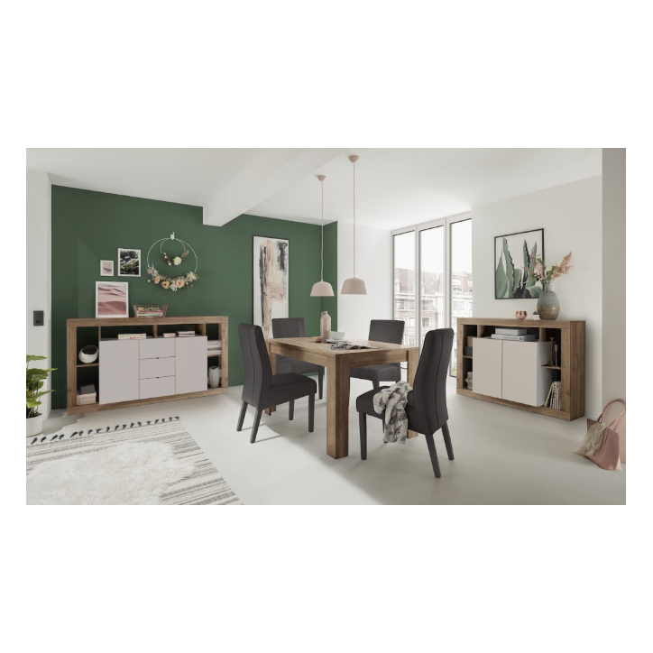 Salle à manger RIMINI – Couleur Mercure / Cashmire