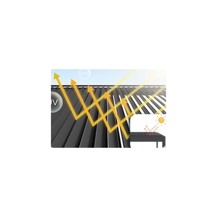 Pérgola bioclimática Patrice IIII - 7x3m de aluminio Lamas de aluminio motorizadas