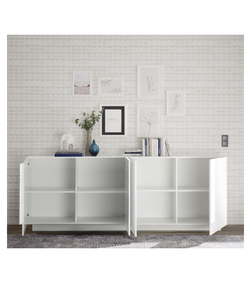 Credenza Jupiter a 4 ante – Bianco lucido
