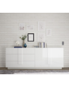 Buffet Jupiter 2 portes et 3 tiroirs – Blanc brillant