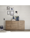 Credenza Jupiter a 1 anta e 3 cassetti – Finitura Mercure