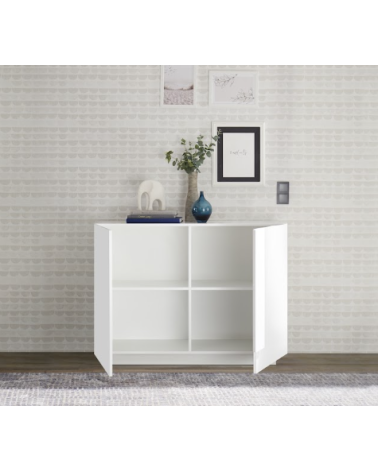 Buffet Jupiter 2 portes – Blanc brillant