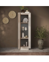 Vitrine SKY de 1 porta – Acabamento Cashmere / Mercure